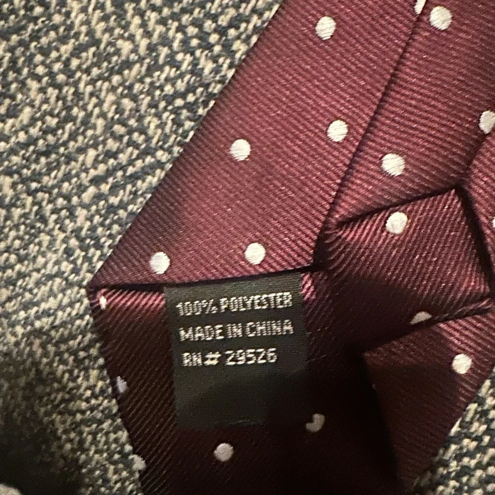 Classic Maroon Polka Dot Kids Tie